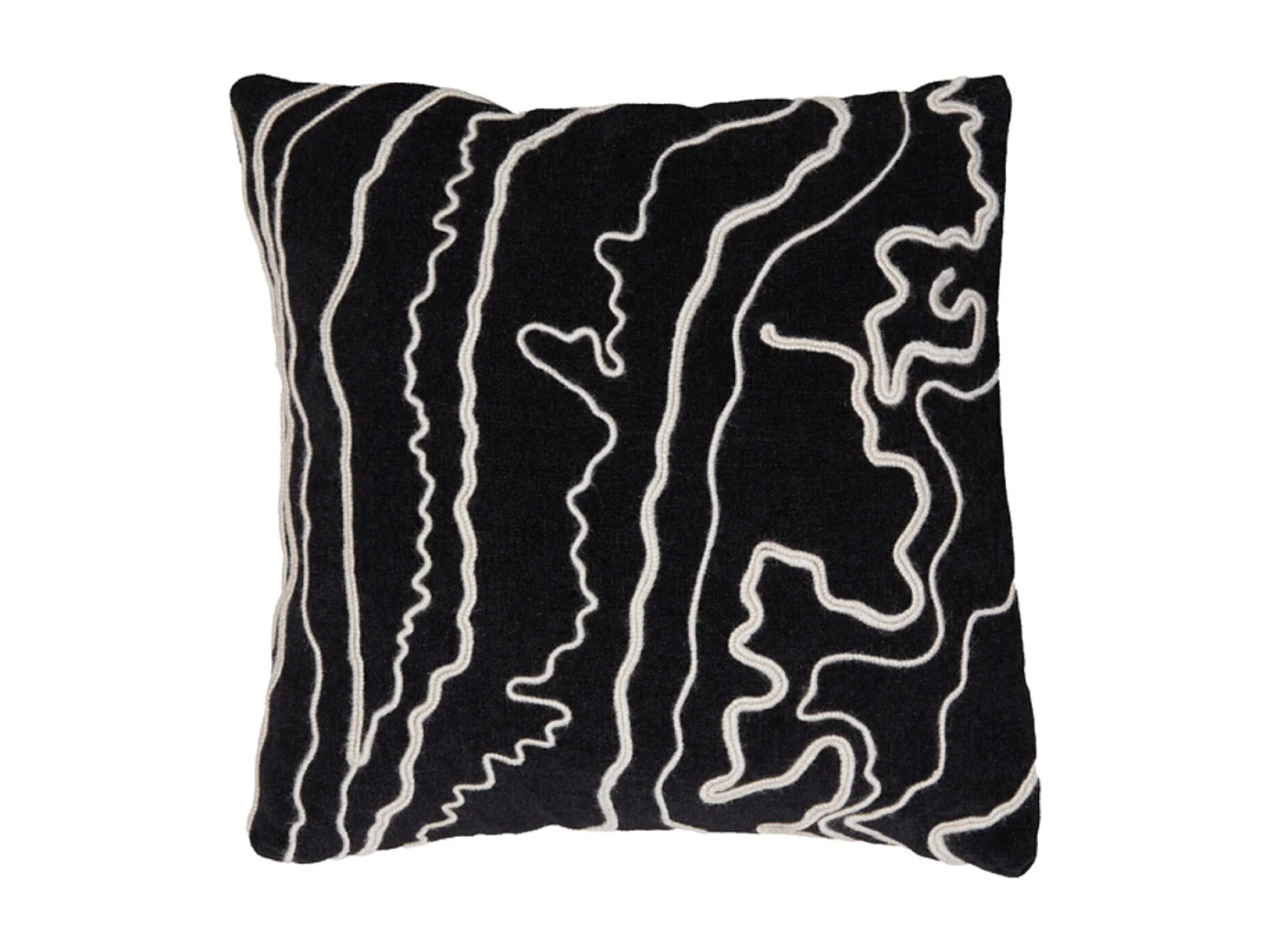 Coussin CASTRO - 45x45cm - Noir