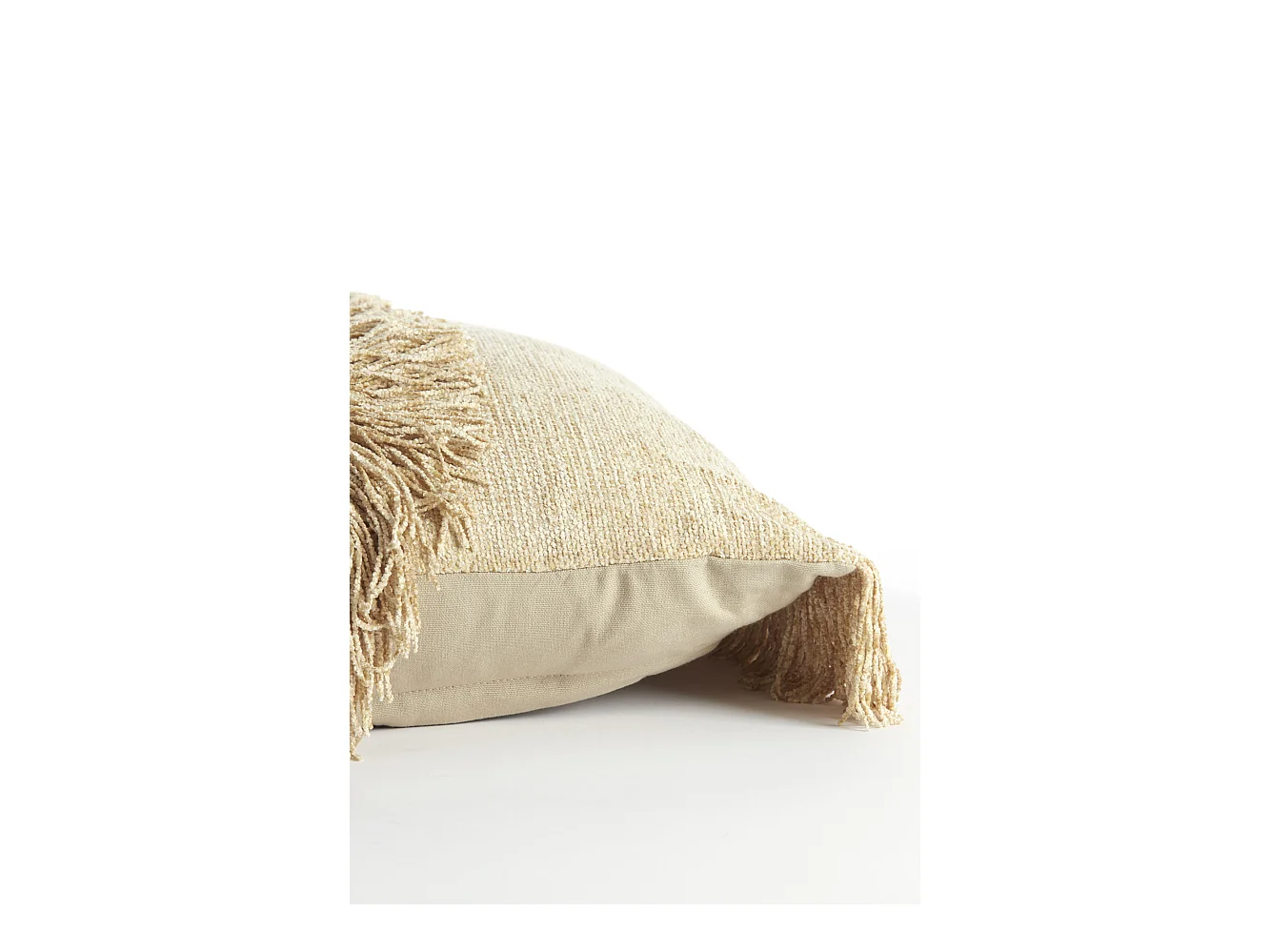 Coussin LUANI - 45x45x10cm - Blanc