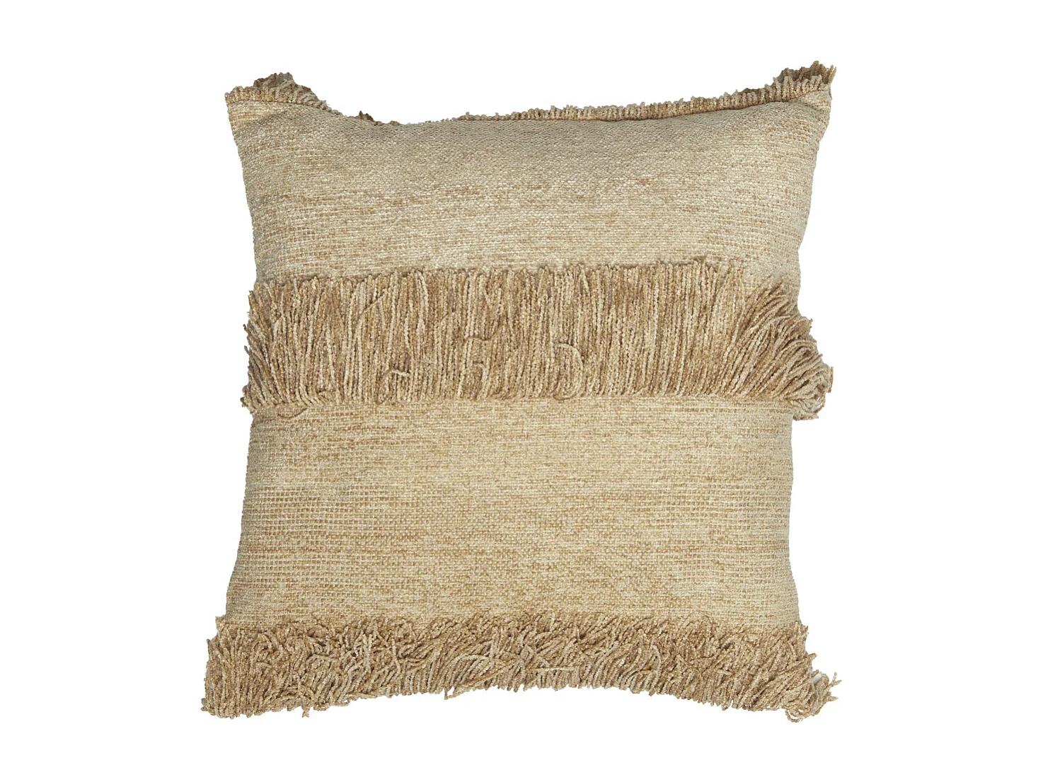 Coussin LUANI - 45x45x10cm - Blanc