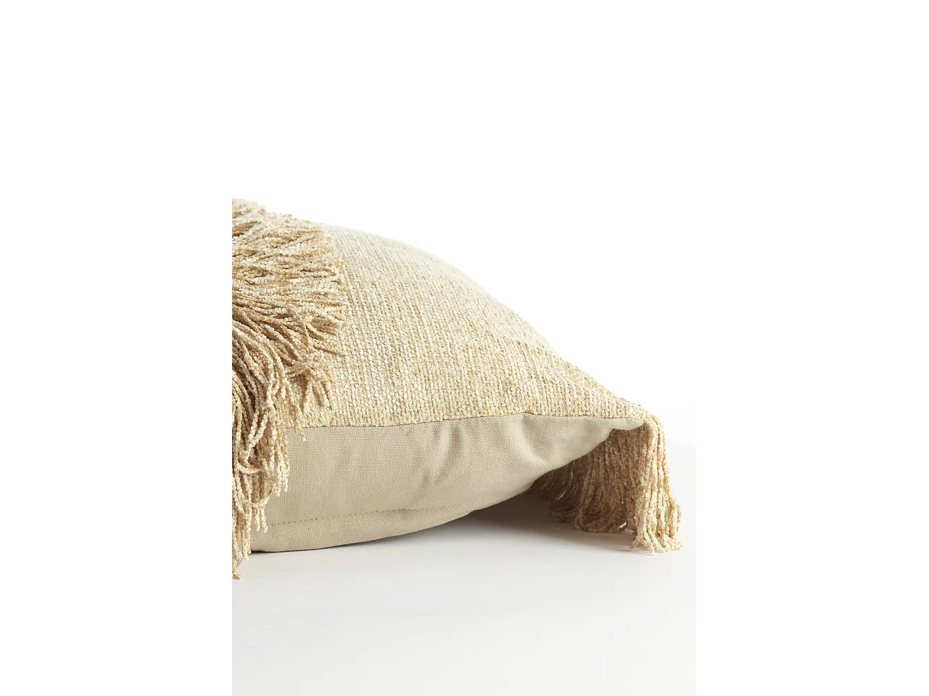 Coussin LUANI - 45x45x10cm - Blanc