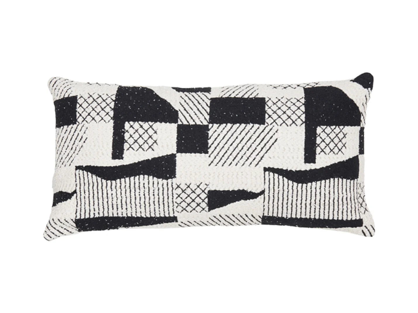 Coussin CESENA - 60x30x10cm - Noir