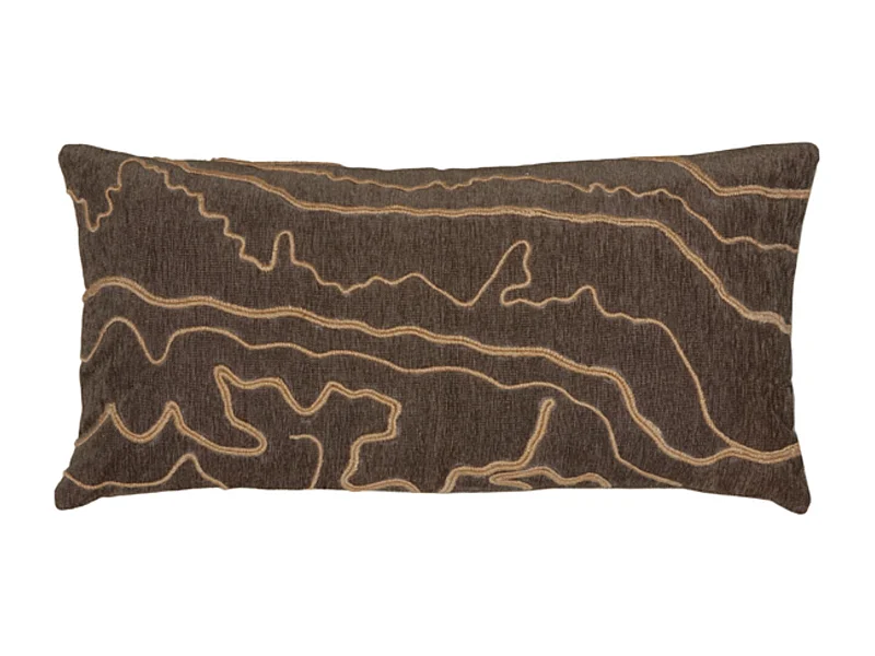 Coussin CASTRO - 60x30x10cm - Marron