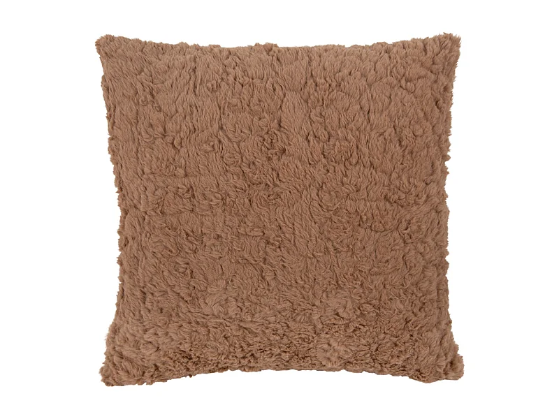 Coussin décoratif Tierno Furry - Marron