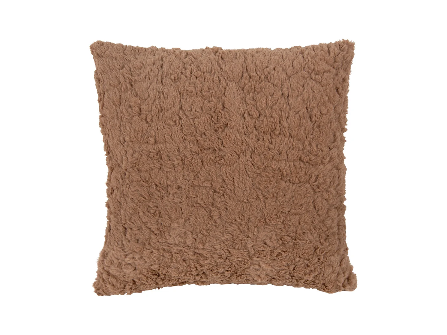 Coussin décoratif Tierno Furry - Marron