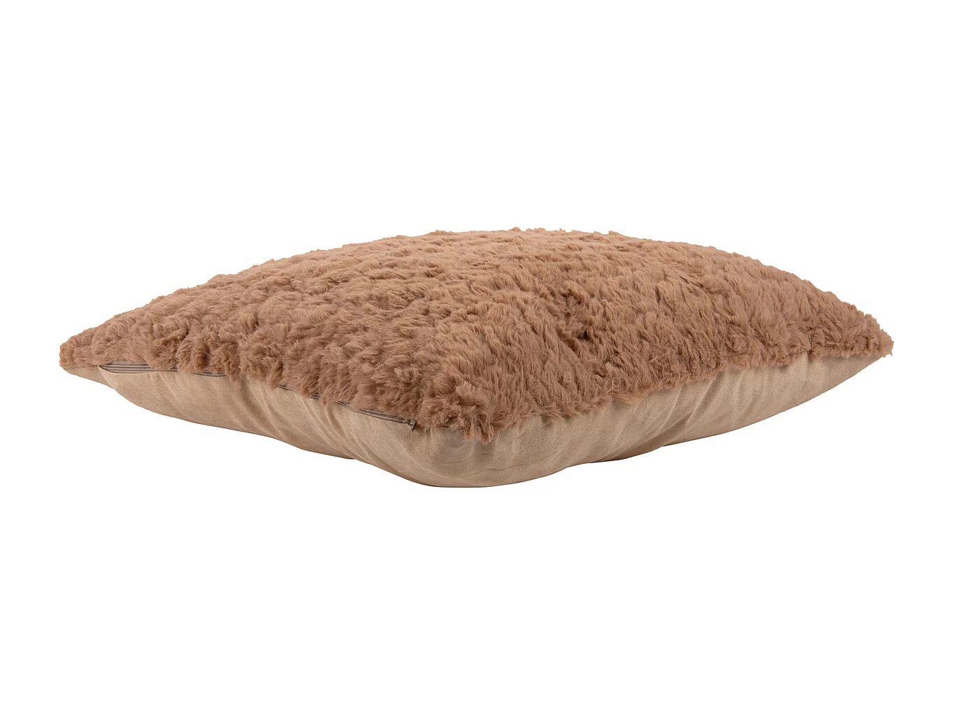 Coussin décoratif Tierno Furry - Marron