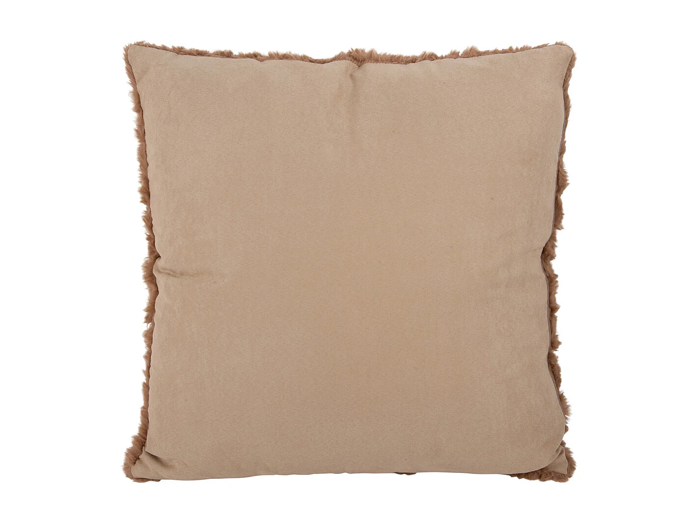 Coussin décoratif Tierno Furry - Marron
