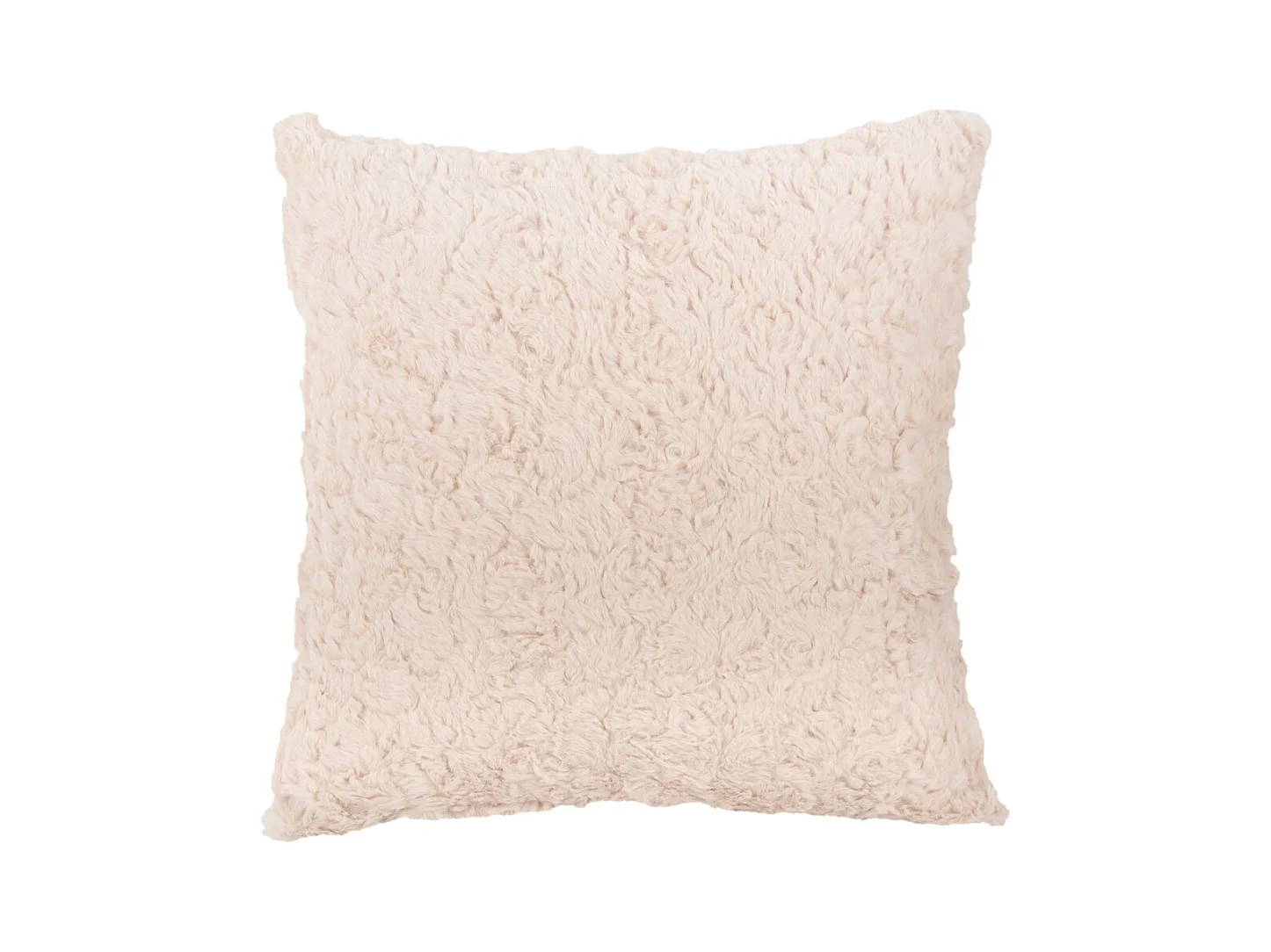 Coussin décoratif Tierno Furry - Blanc cassé