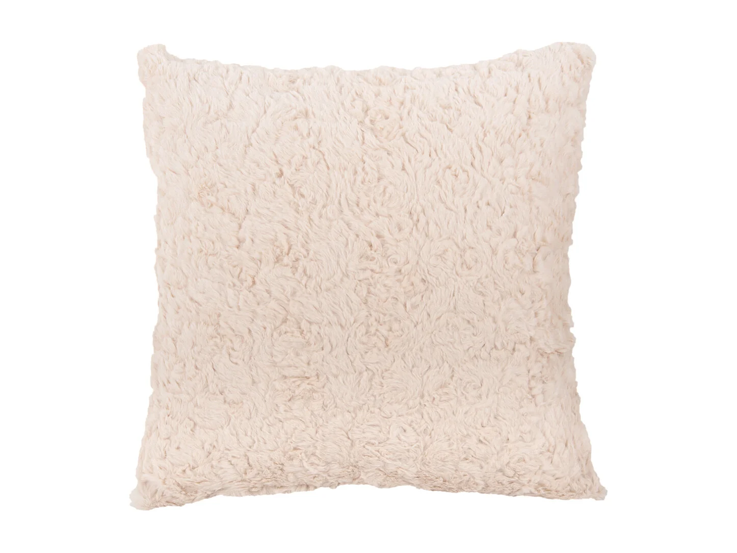 Coussin décoratif Tierno Furry - Blanc cassé