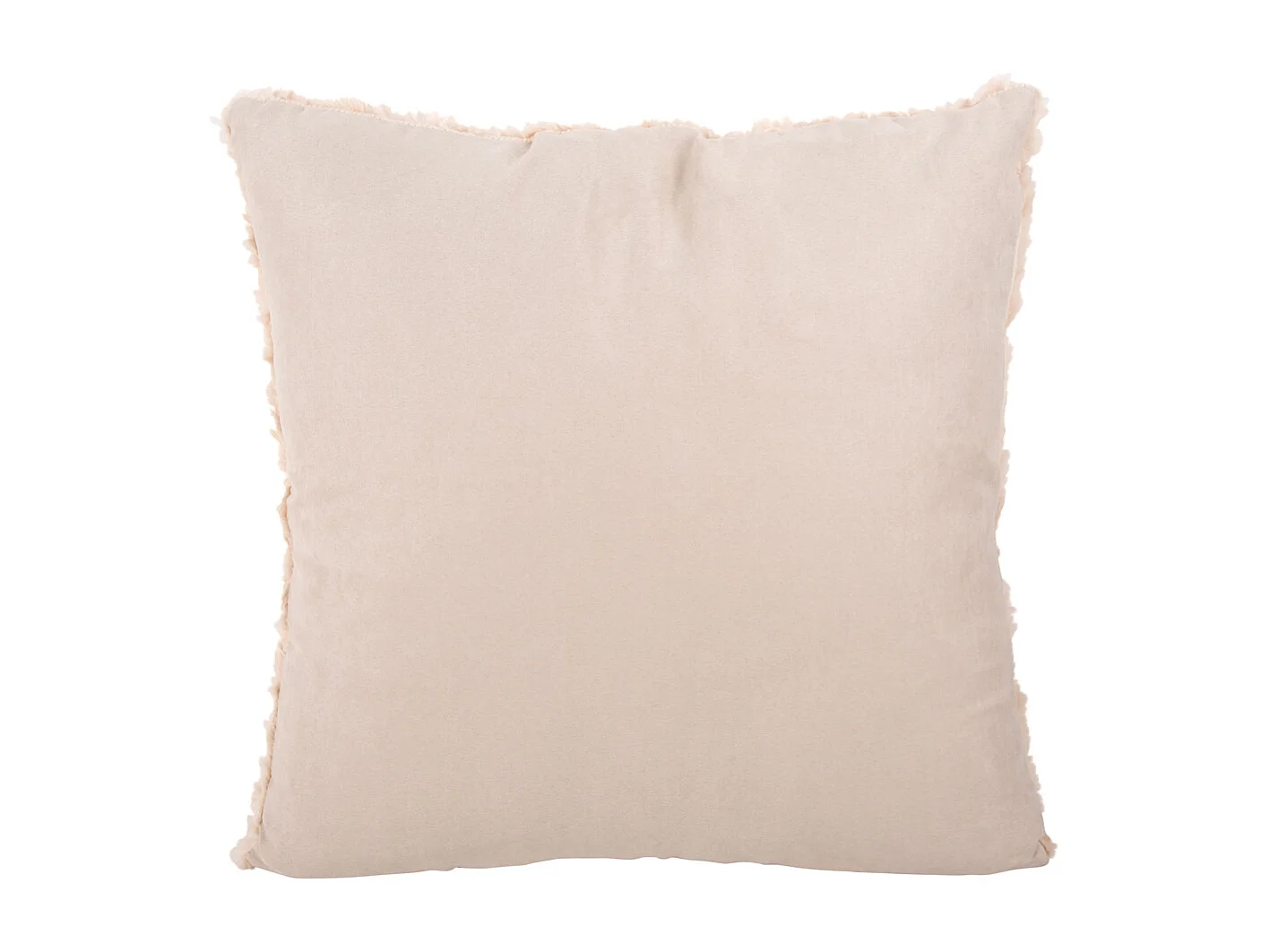 Coussin décoratif Tierno Furry - Blanc cassé