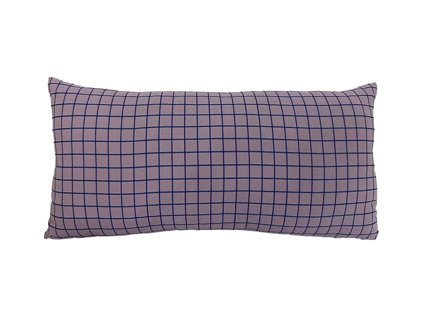 Coussin rectangulaire Cuadro - Violet doux et bleu foncé