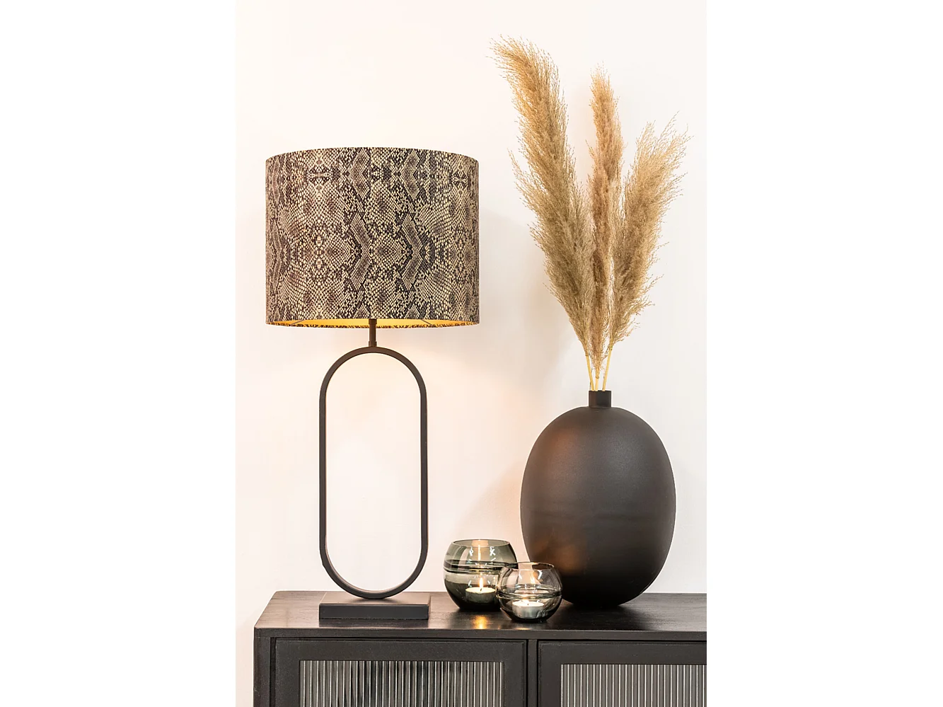 Pied de lampe JAMIRI - 20x13x55 - Noir