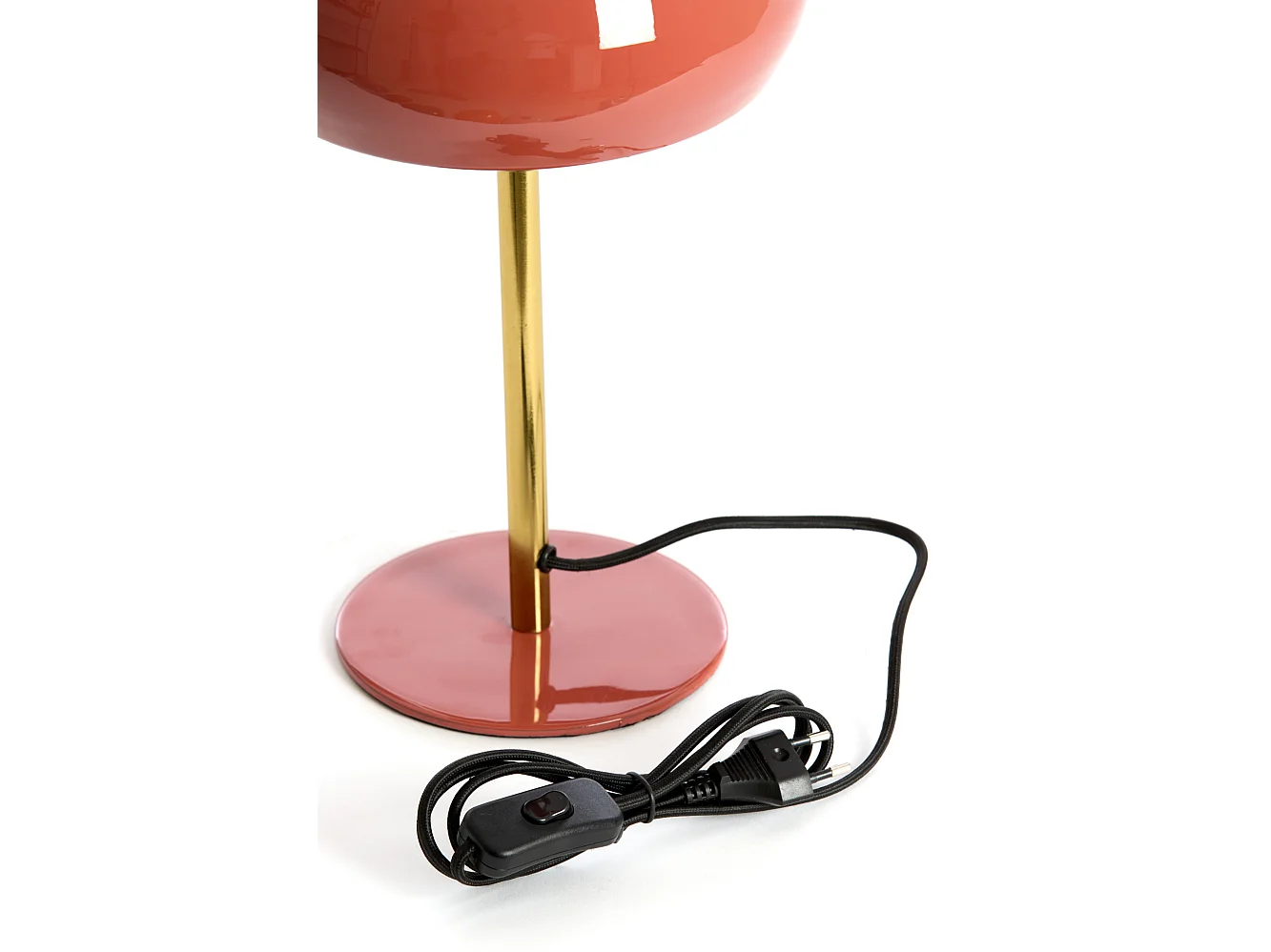 Lampe de table SURIN - Ø22x34cm - Rouge