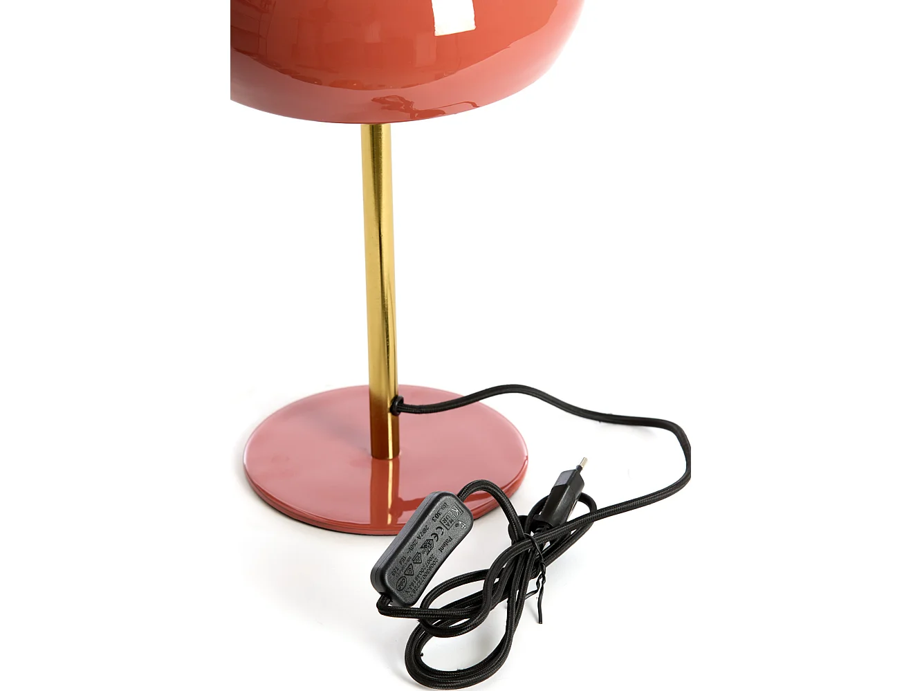 Lampe de table SURIN - Ø22x34cm - Rouge