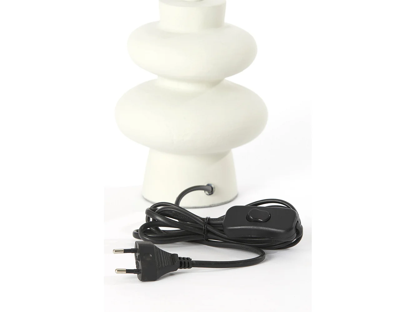 Pied de lampe OLONA - Ø13x20cm - Blanc