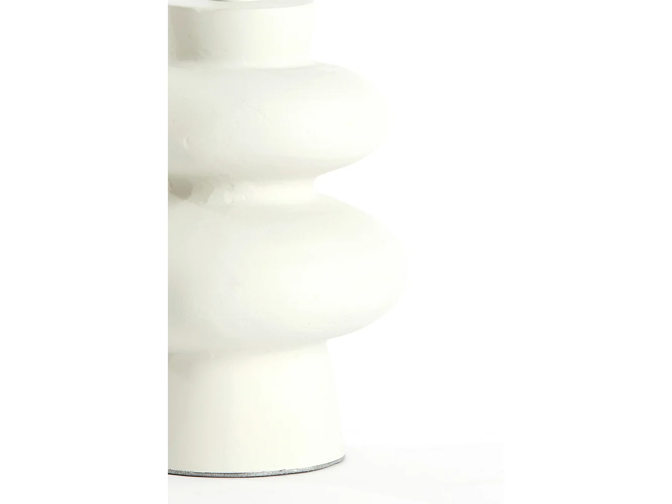 Pied de lampe OLONA - Ø13x20cm - Blanc