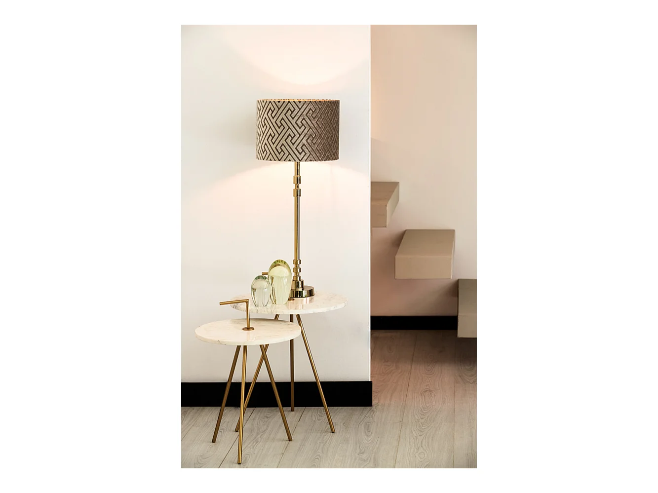 Pied de lampe KALIRO - Ø13x56cm - Doré