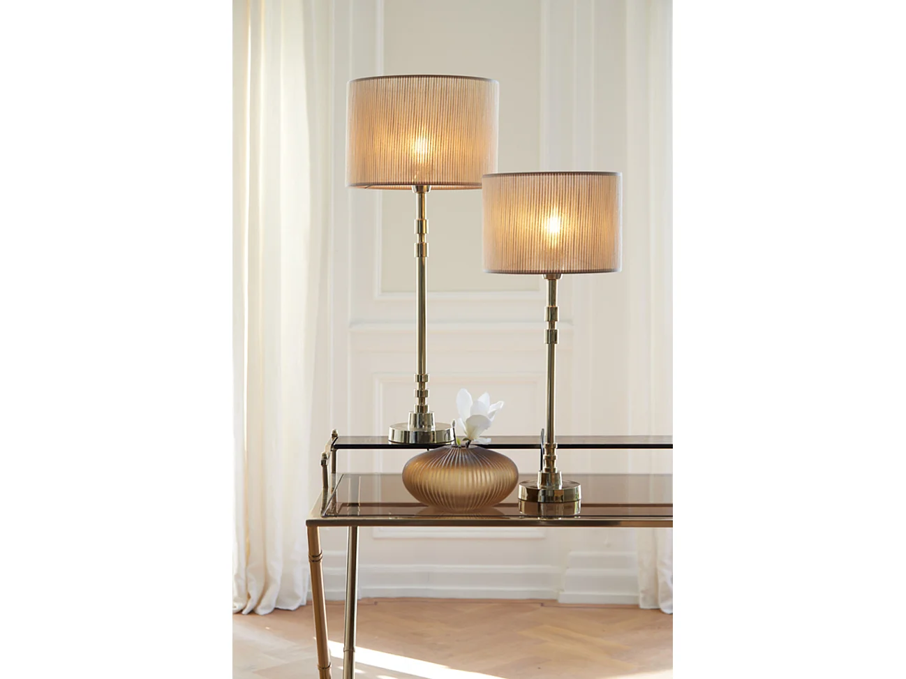 Pied de lampe KALIRO - Ø13x56cm - Doré