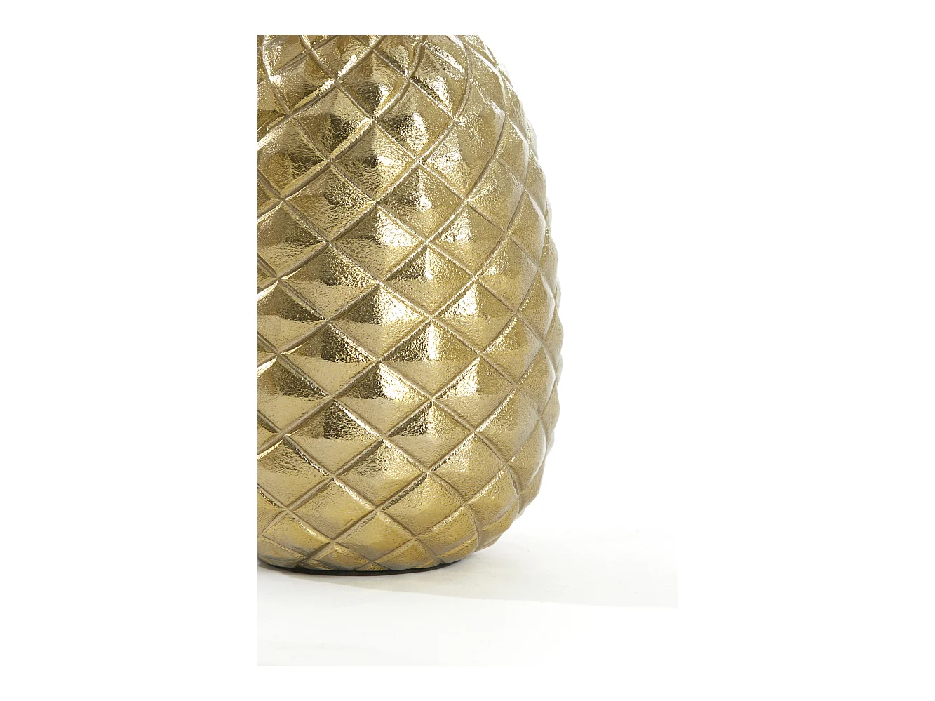 Pied de lampe ANANAS - 20x19x37cm - Doré
