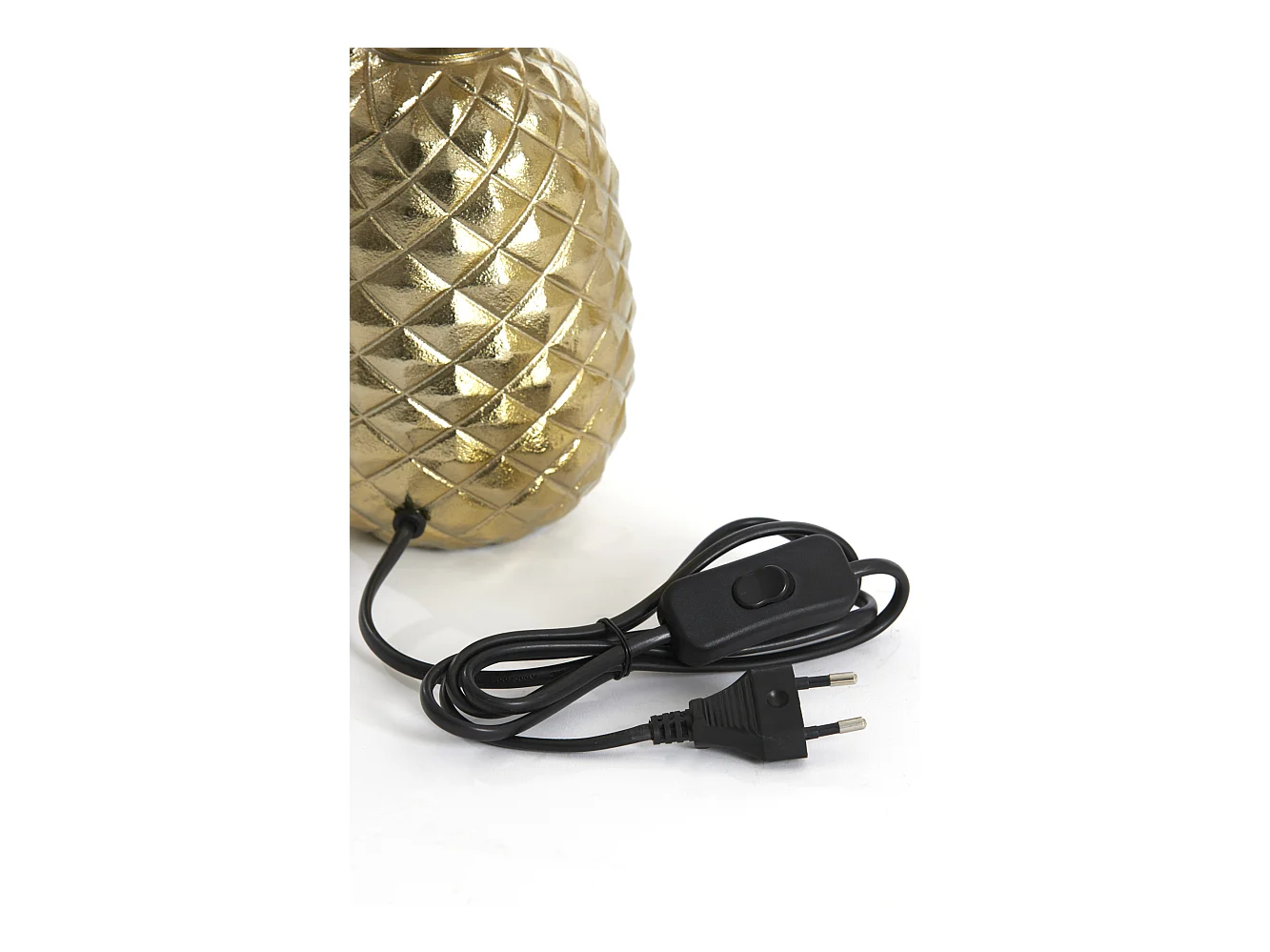 Pied de lampe ANANAS - 20x19x37cm - Doré