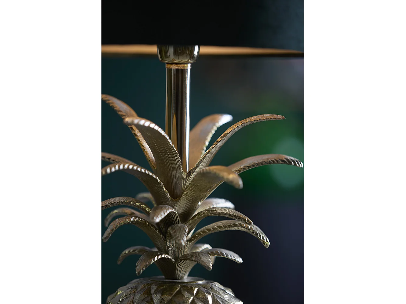 Pied de lampe ANANAS - 20x19x37cm - Doré