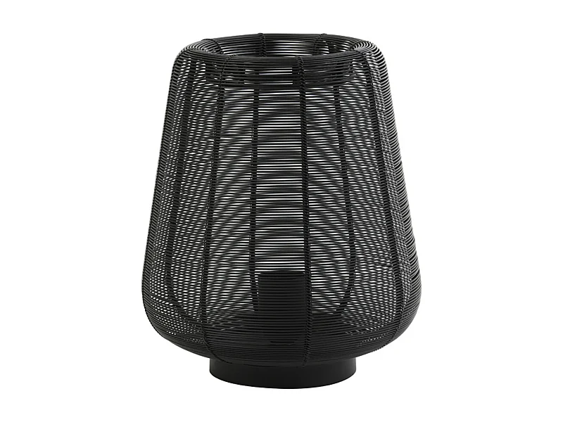 Tafellamp ADETA - Ø22x26cm - Zwart