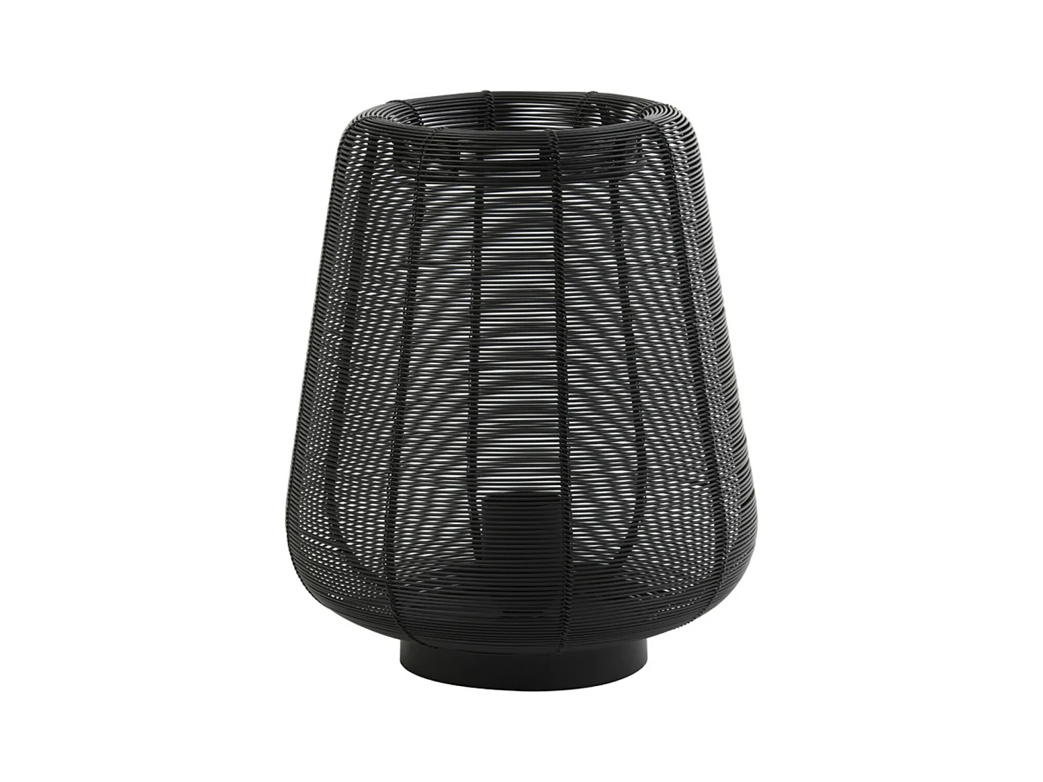 Lampe de table ADETA - Ø22x26cm - Noir