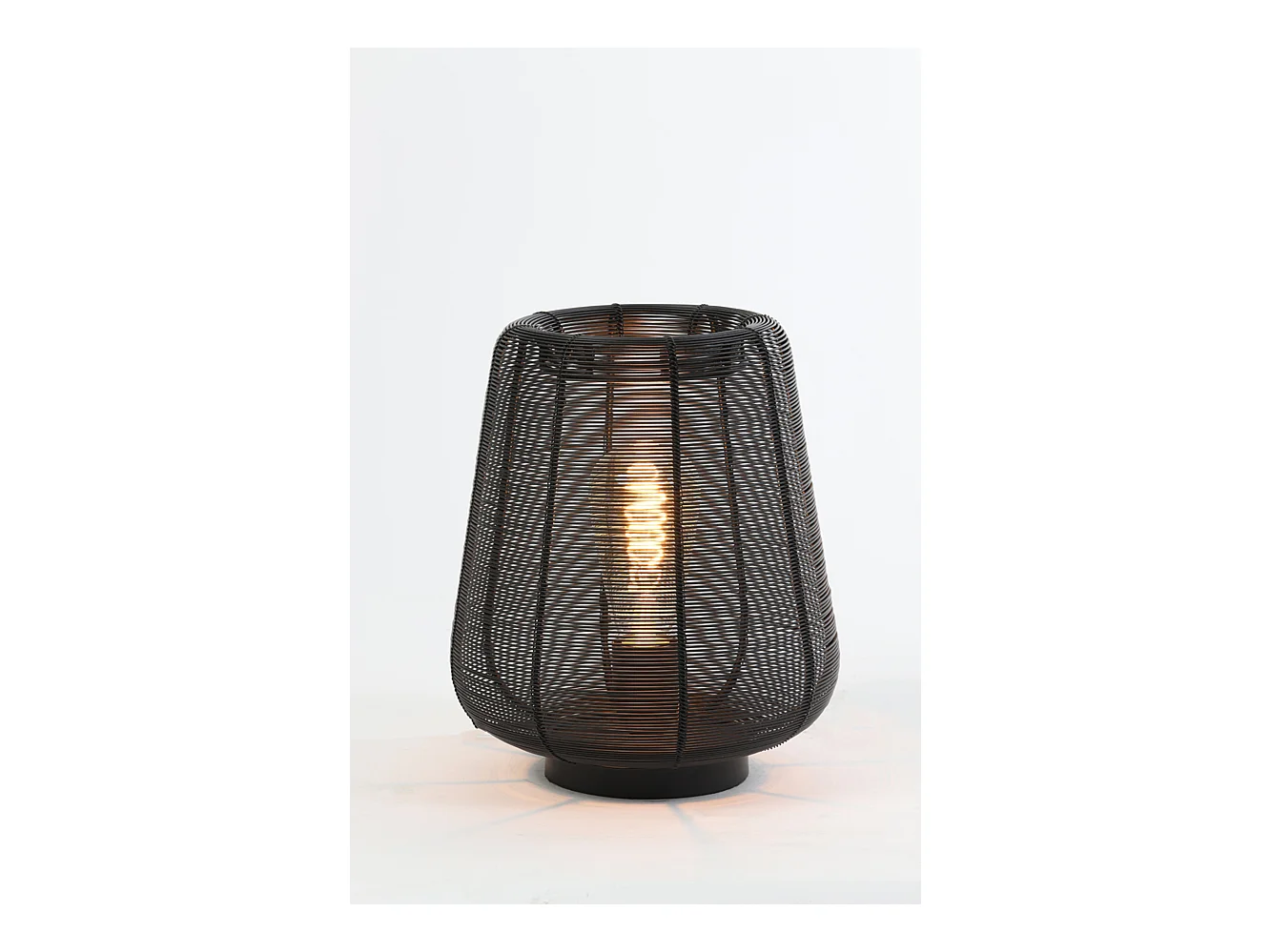 Lampe de table ADETA - Ø22x26cm - Noir