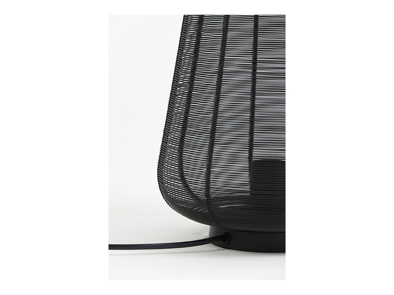 Lampe de table ADETA - Ø22x26cm - Noir