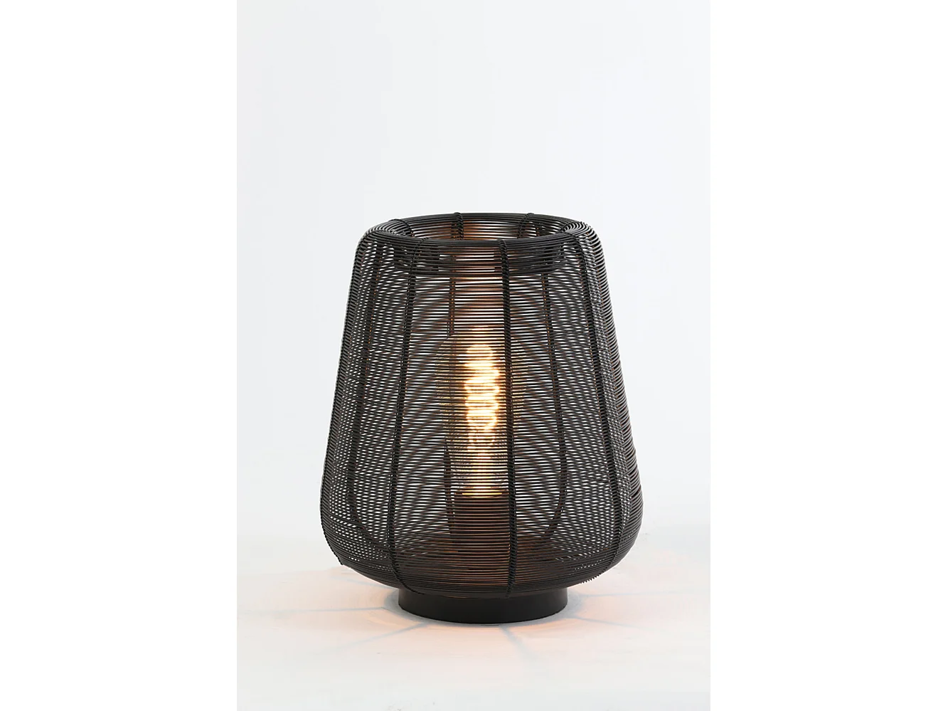 Lampe de table ADETA - Ø22x26cm - Noir