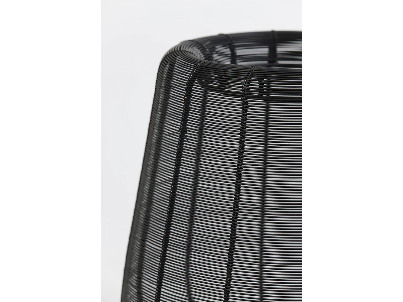 Lampe de table ADETA - Ø22x26cm - Noir