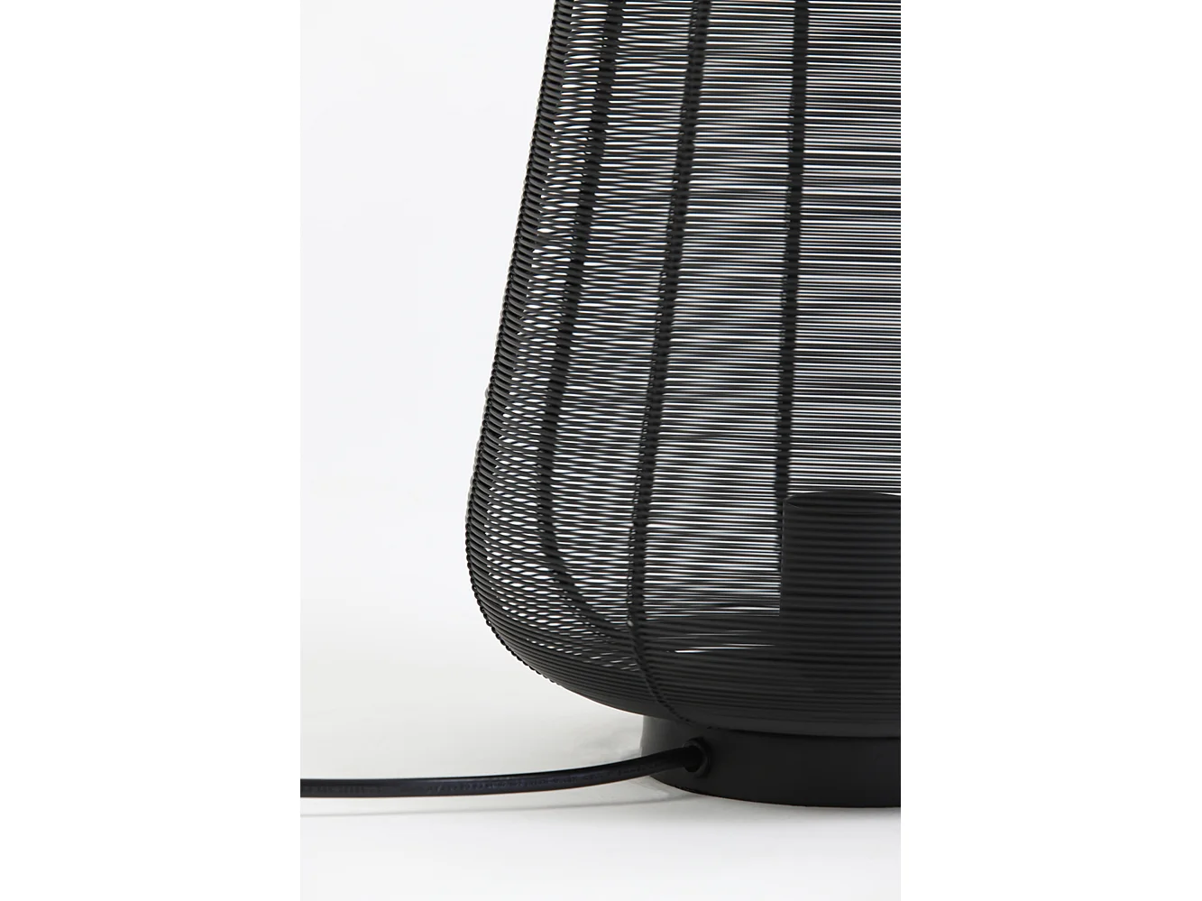 Lampe de table ADETA - Ø22x26cm - Noir