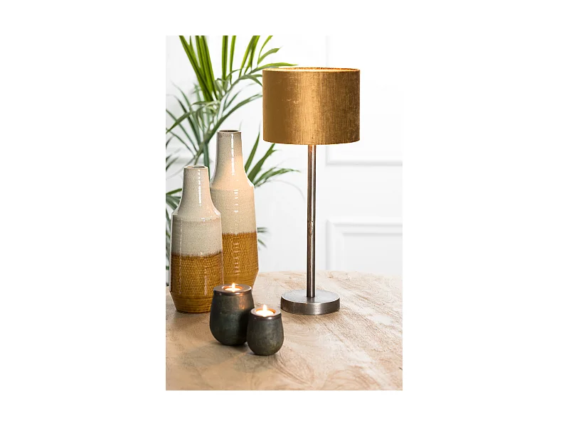 Pied de lampe UNDAI - Ø16x45cm - Argent