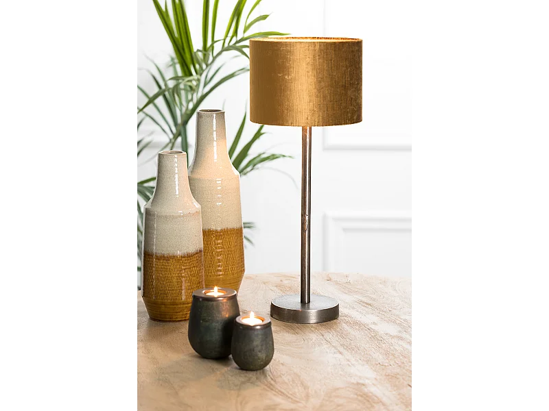 Pied de lampe UNDAI - Ø16x45cm - Argent