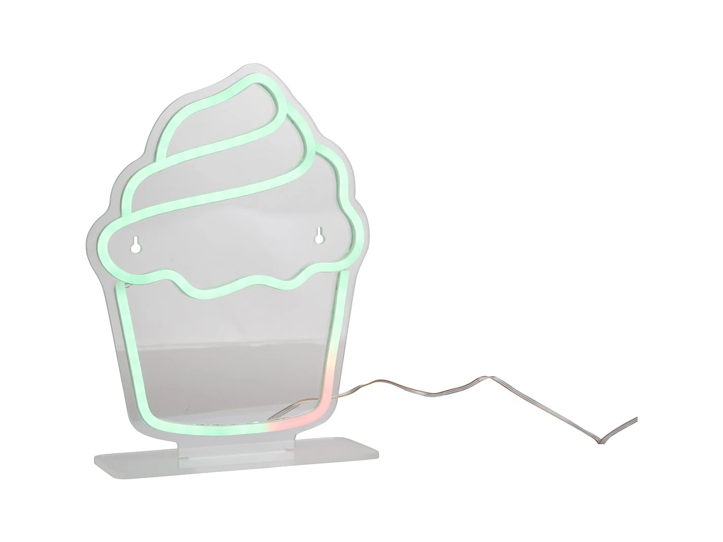 Cupcake à lumière néon changeante de couleur - Multicolore