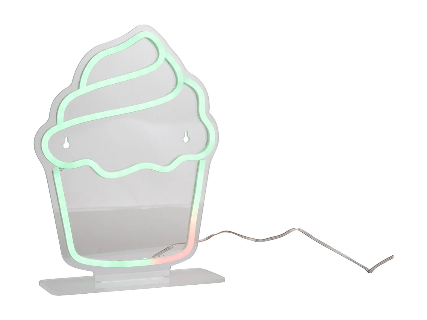 Cupcake à lumière néon changeante de couleur - Multicolore