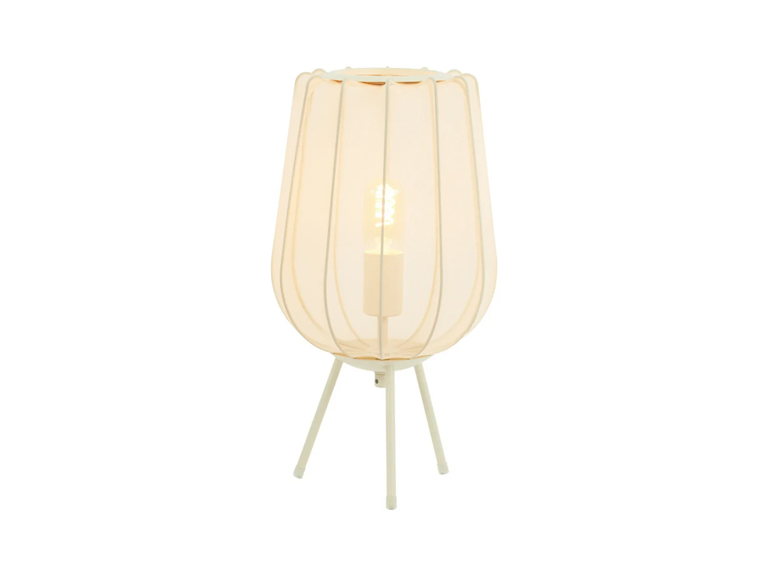 Tafellamp PLUMERIA - Ø25x45cm - Beige