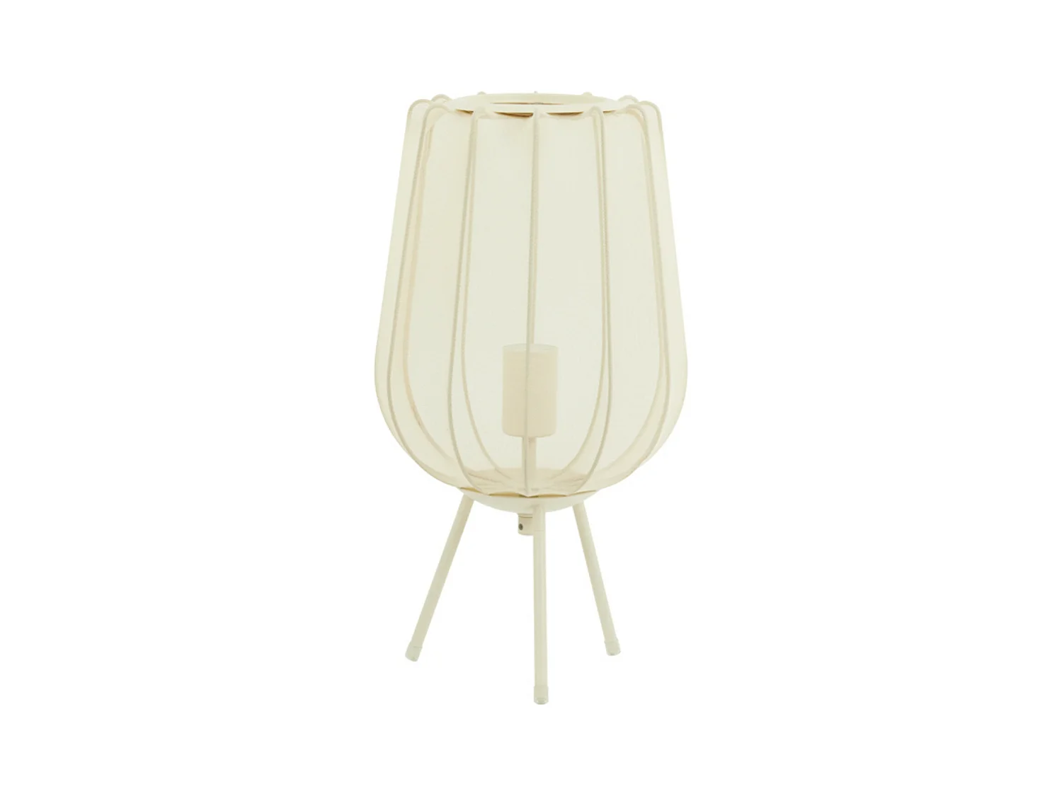 Lampe de table PLUMERIA - Ø25x45cm - Beige