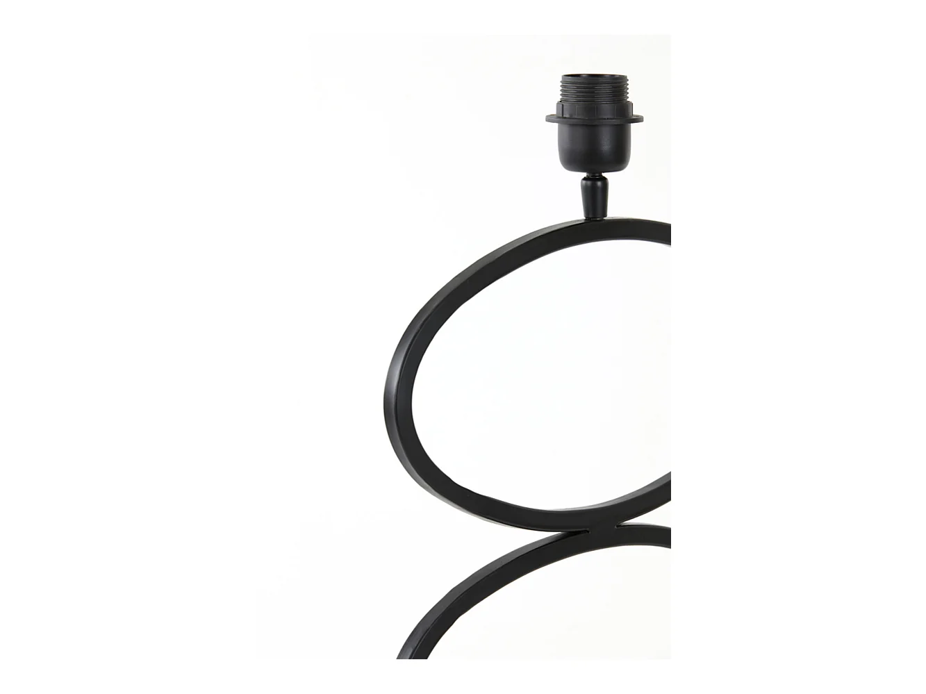 Pied de lampe STELIUS - 33x17x42cm - Noir