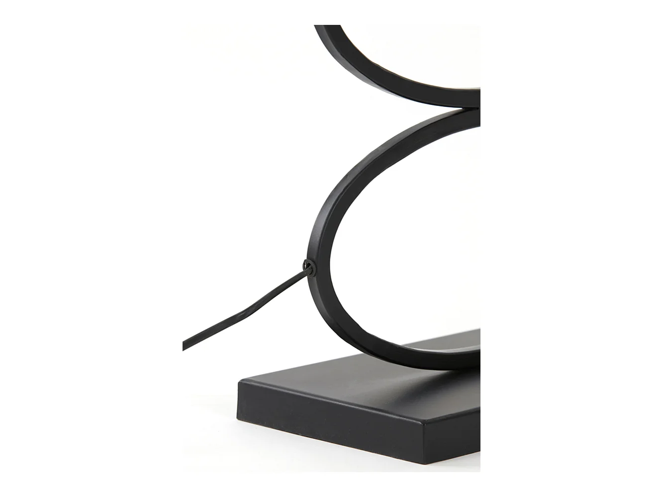 Pied de lampe STELIUS - 33x17x42cm - Noir