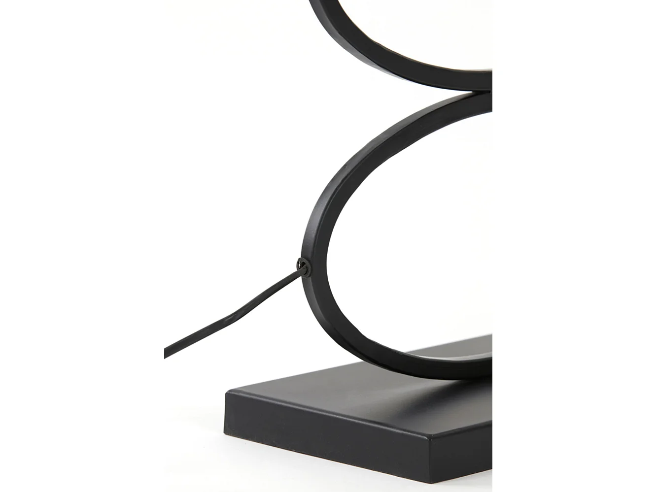 Pied de lampe STELIUS - 33x17x42cm - Noir