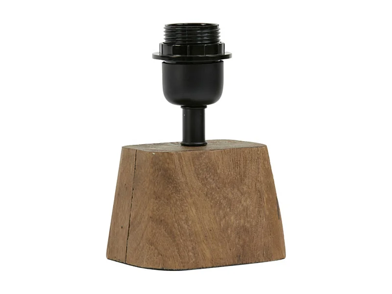 Pied de lampe KARDAN - 11x9x19cm - Marron