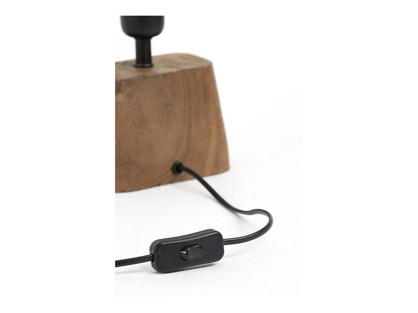 Pied de lampe KARDAN - 11x9x19cm - Marron