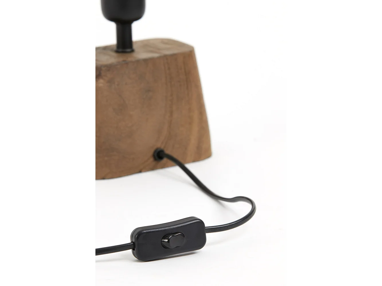 Pied de lampe KARDAN - 11x9x19cm - Marron