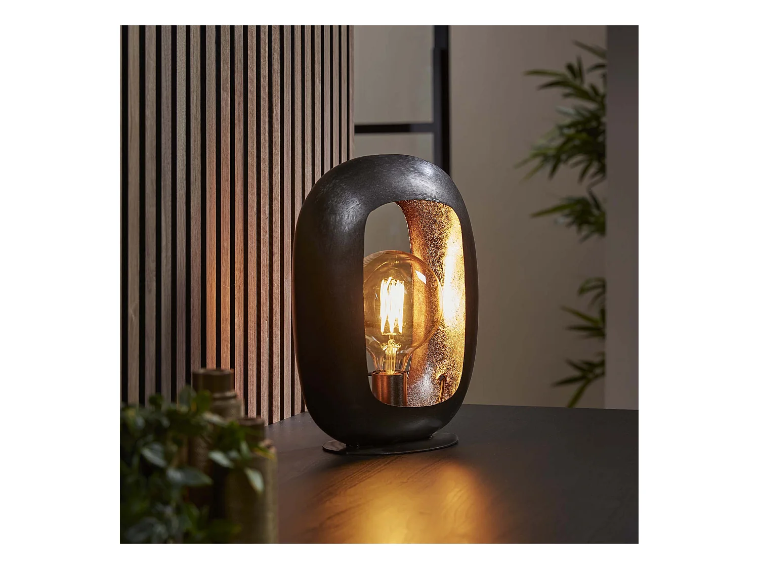 Lampe de table Arch L - Nickel noir