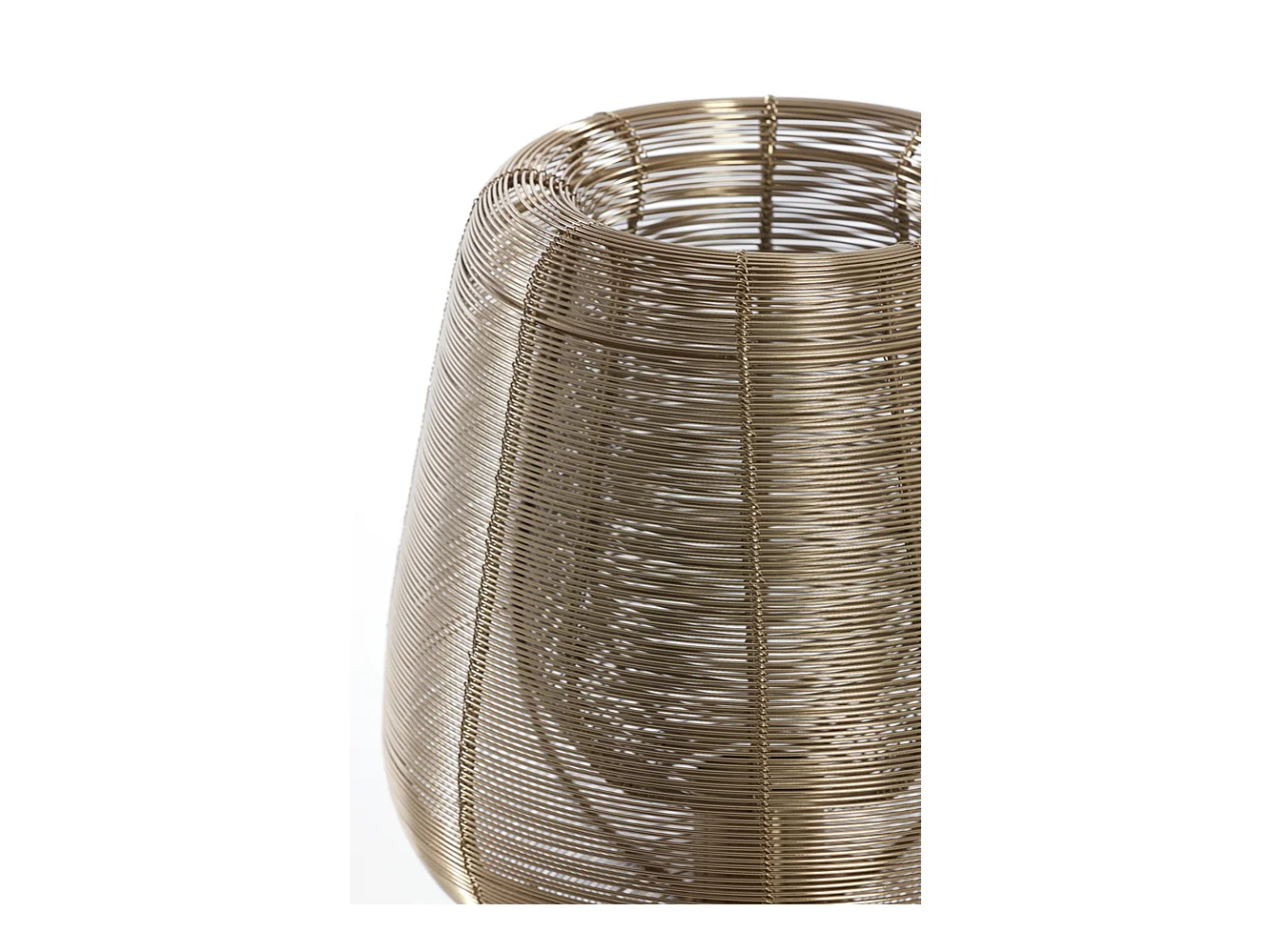 Lampe de table ABOSO - Ø24x54cm - Doré