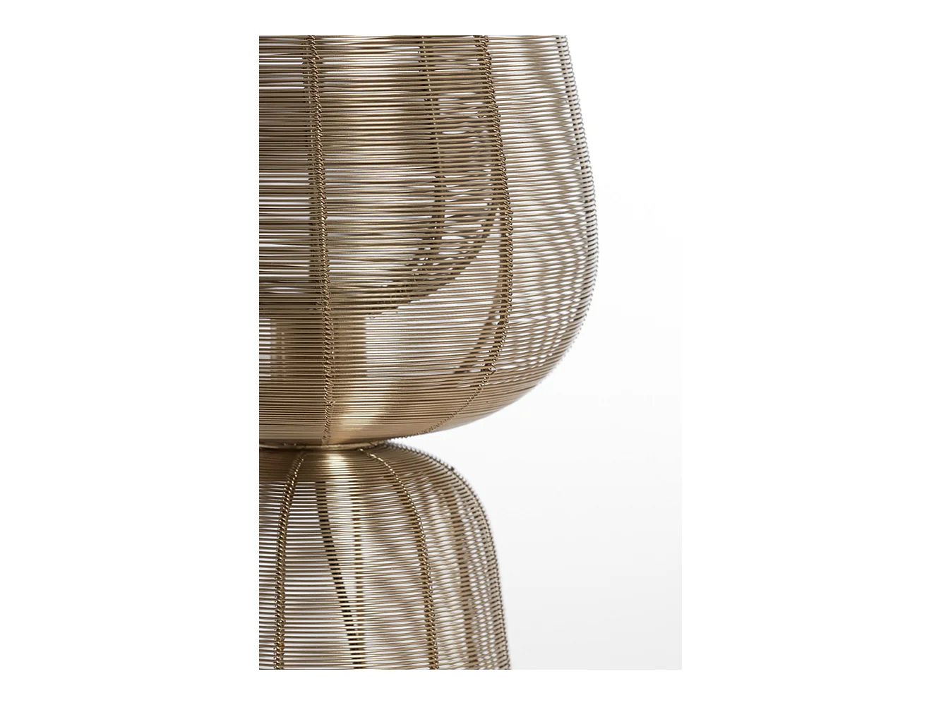 Lampe de table ABOSO - Ø24x54cm - Doré