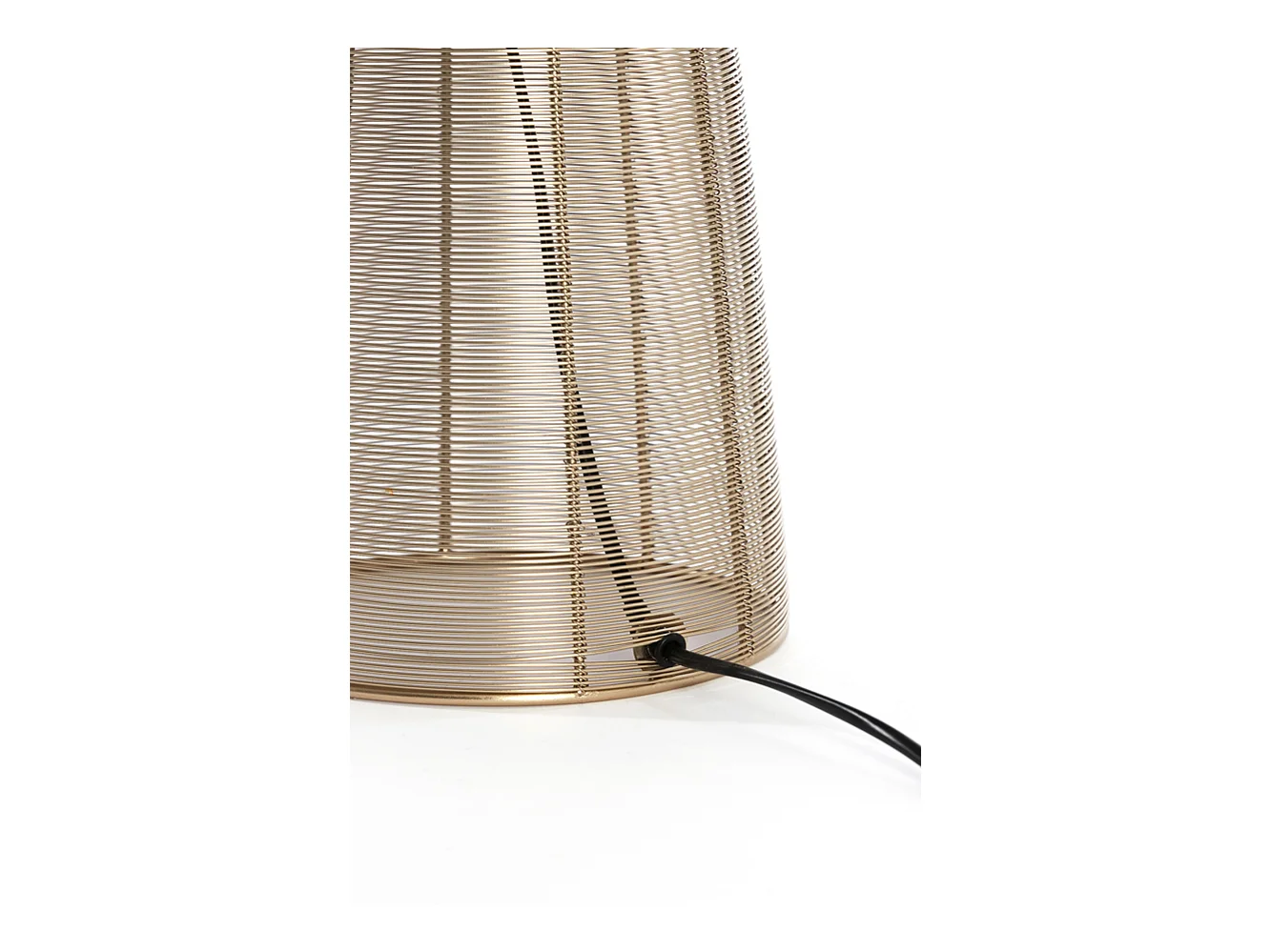 Lampe de table ABOSO - Ø24x54cm - Doré