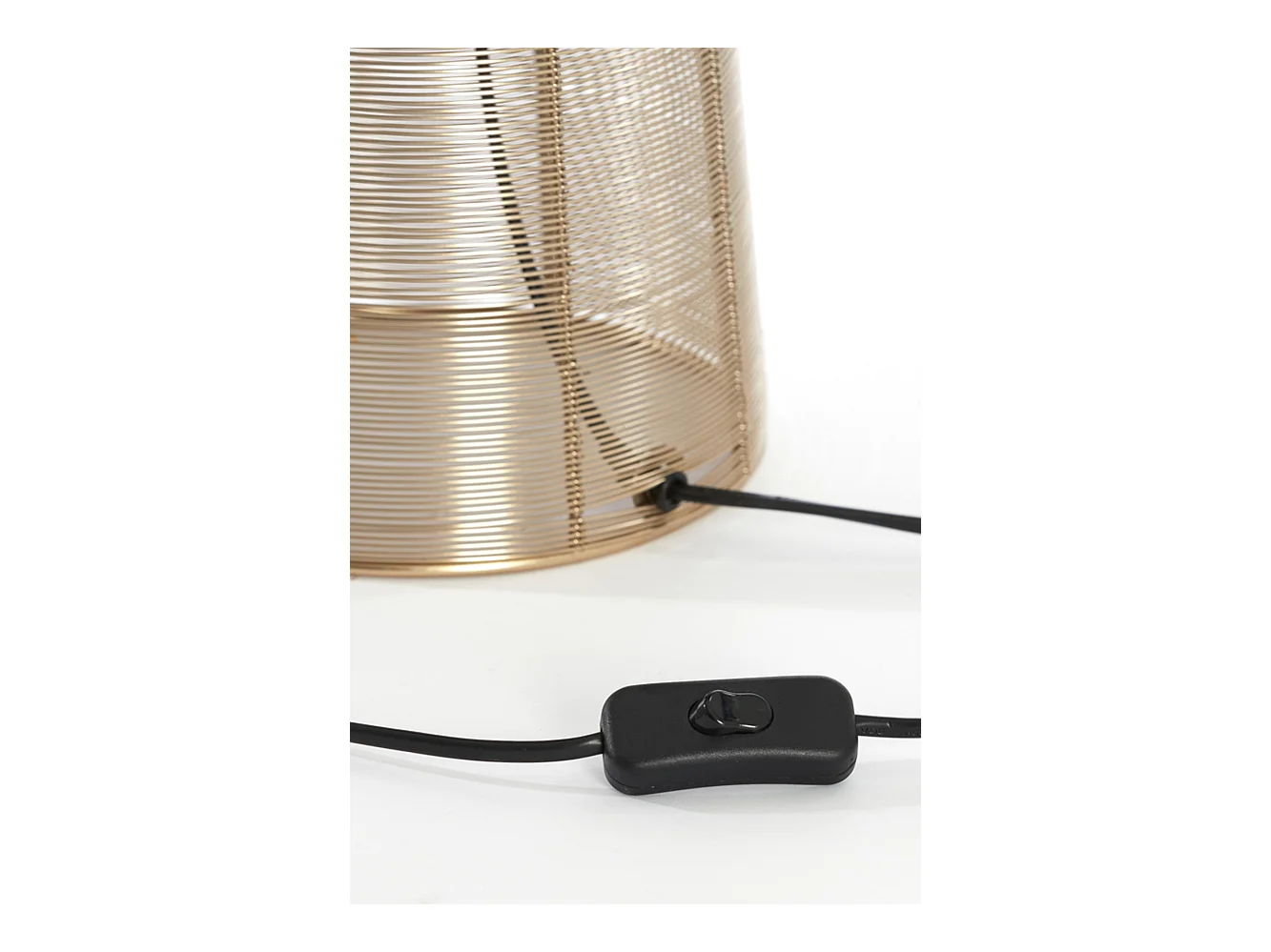 Lampe de table ABOSO - Ø24x54cm - Doré