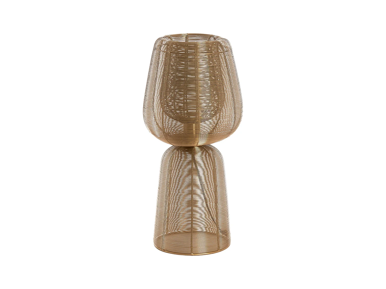 Lampe de table ABOSO - Ø24x54cm - Doré