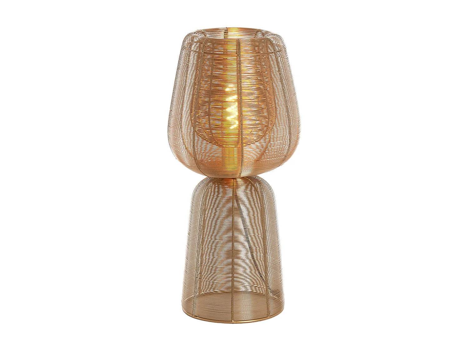 Lampe de table ABOSO - Ø24x54cm - Doré